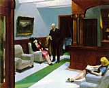 Edward Hopper Canvas Paintings - Hotel Lobby